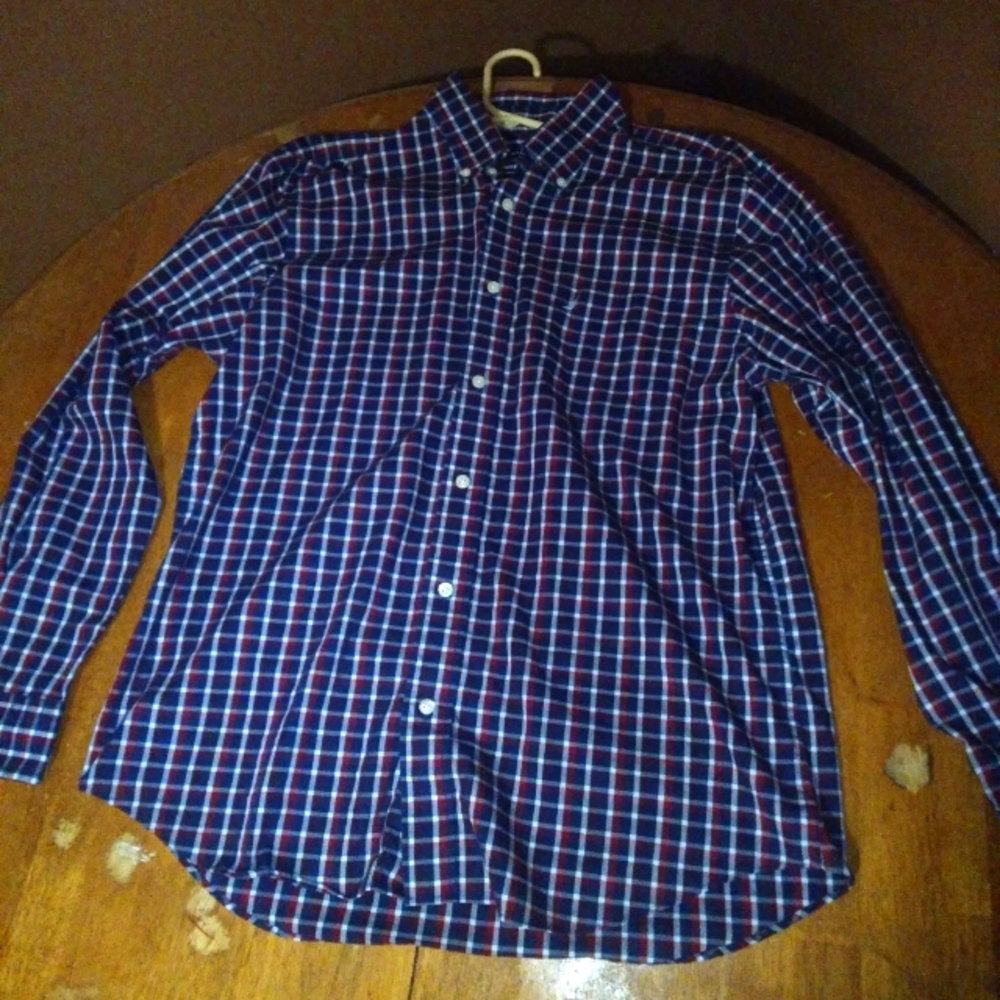 Nautica Long Sleeve Button Up Dress Shirt